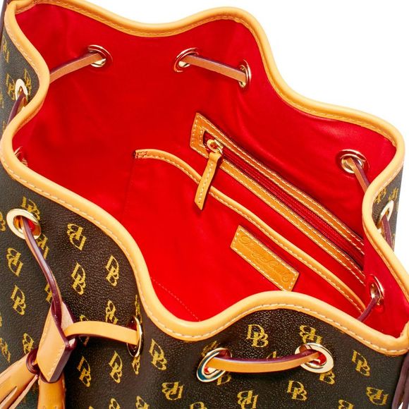 Dooney & Bourke Blakely Tasha Drawstring Shoulder Bag - Brown Tmoro - Picture 3 of 4